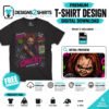 Chucky Halloween Horror Movie Free PNG design for Halloween apparel