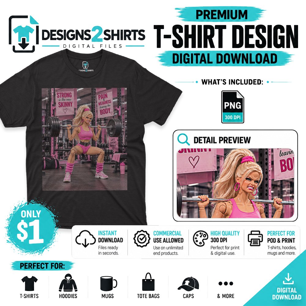 Disgusting Gym Girl Funny Workout Doll Face Meme PNG design for a humorous workout project