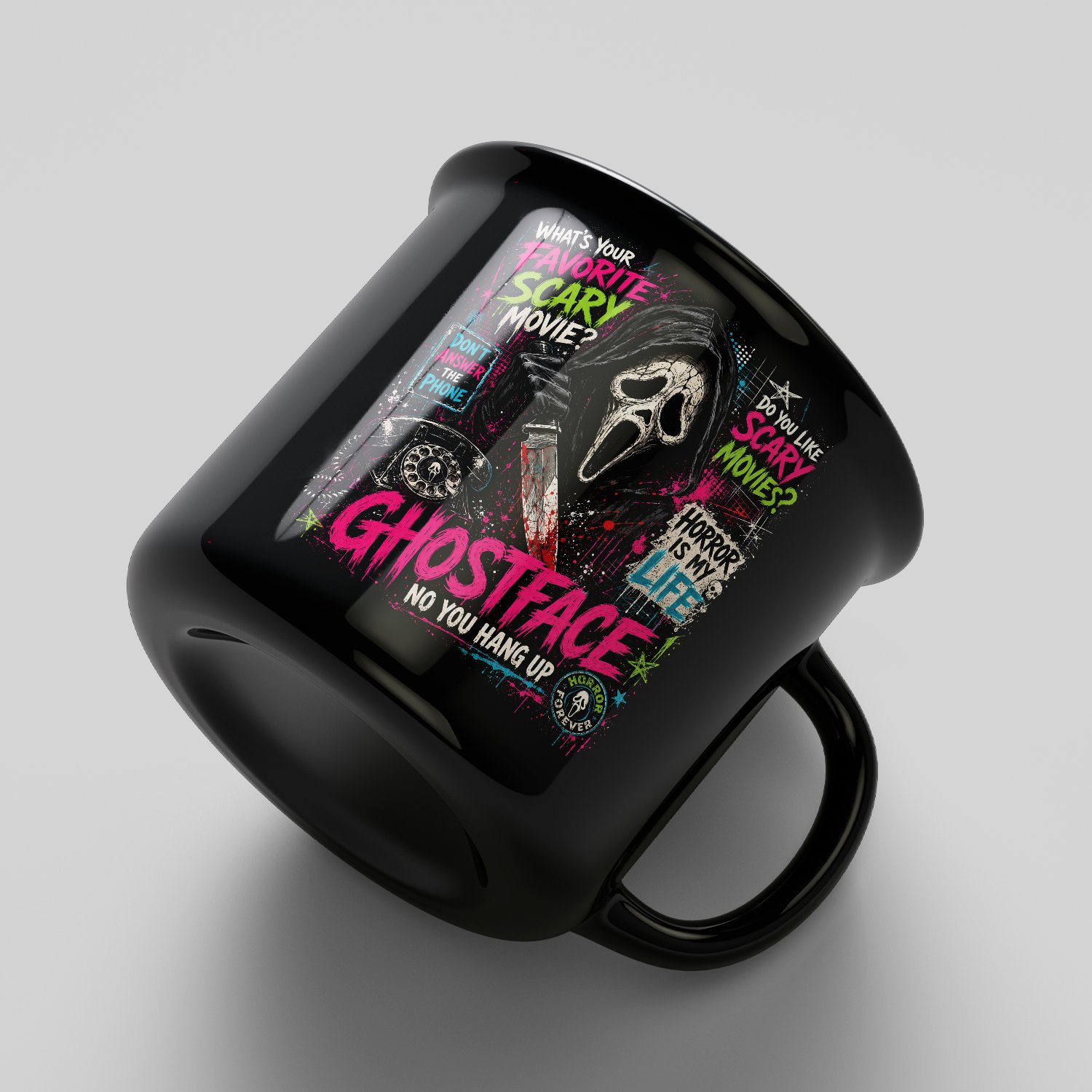 Halloween horror graphic prepared for T-shirt and DIY craft projects
