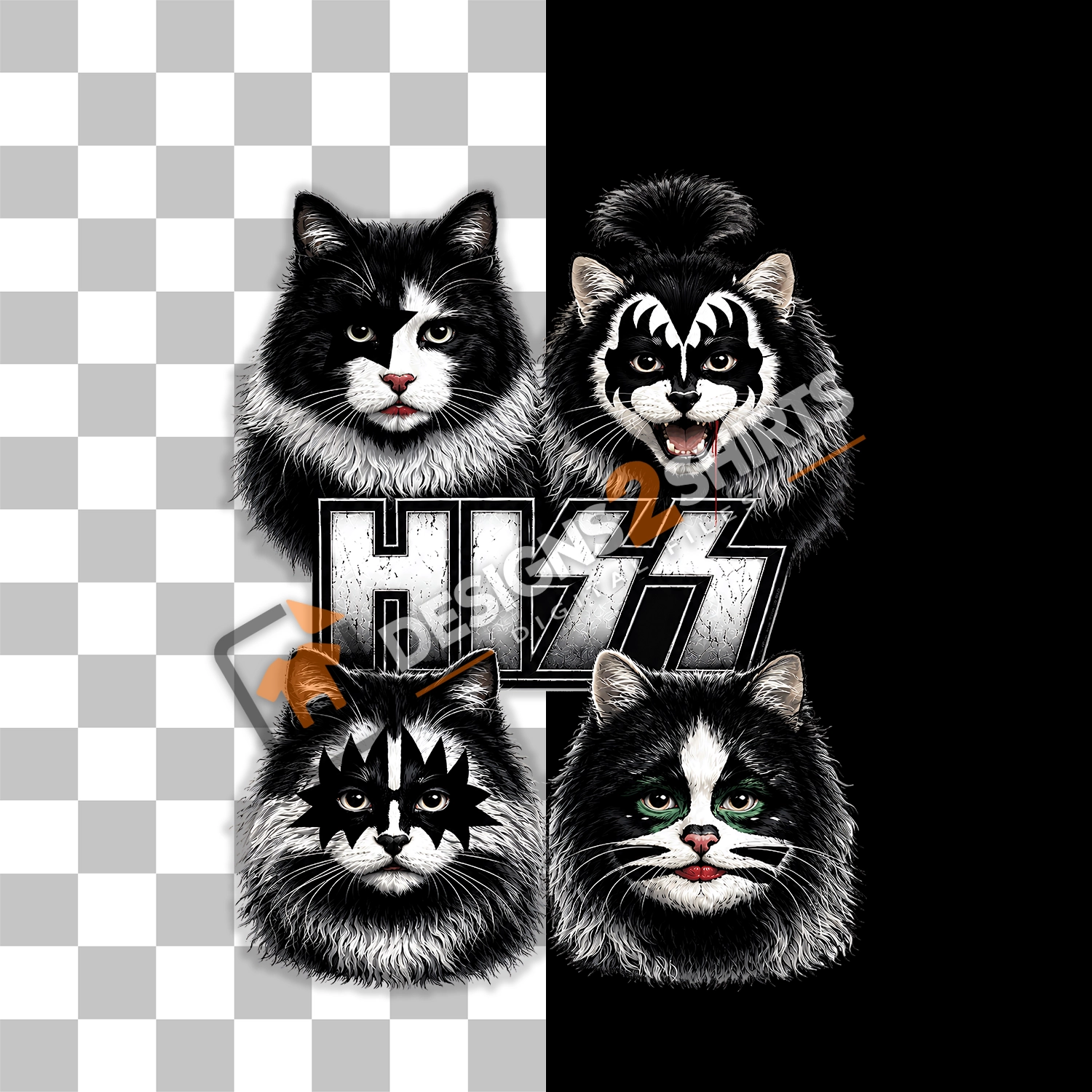Parody artwork with transparent background