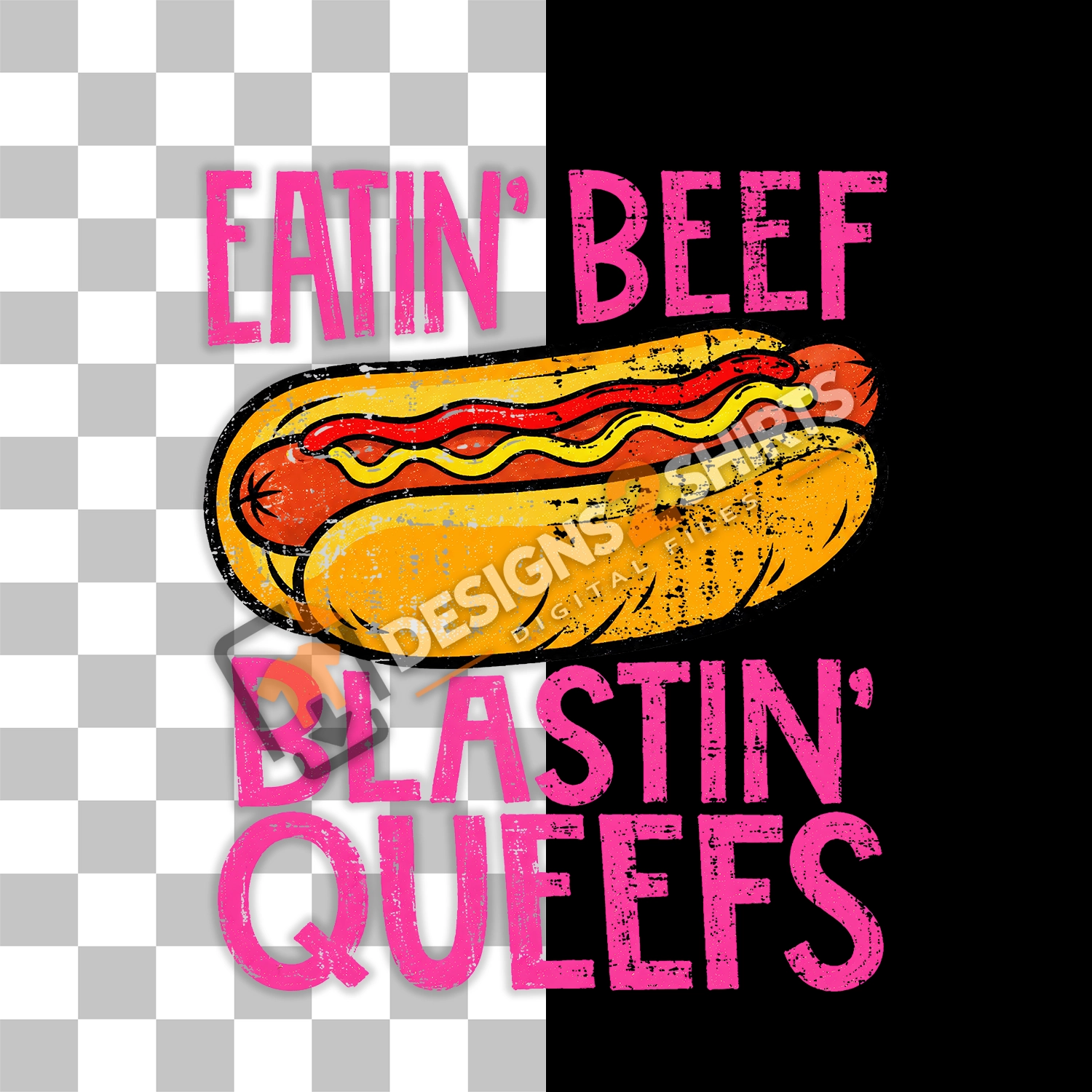 humorous adult food joke artwork on transparency