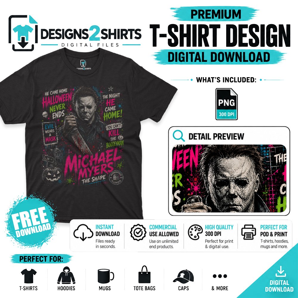 Michael Myers Halloween Horror Movie Free horror-inspired Halloween PNG design