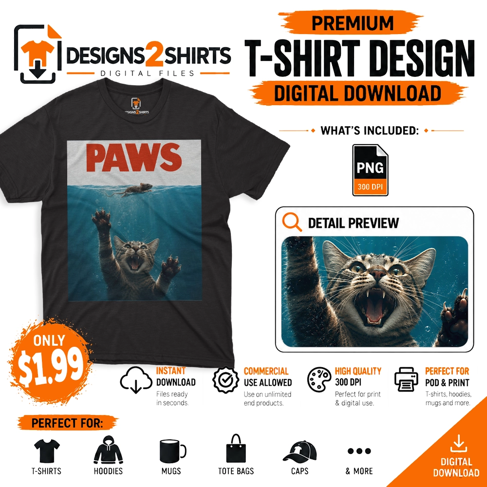 Funny feline character artwork for digital creative projects