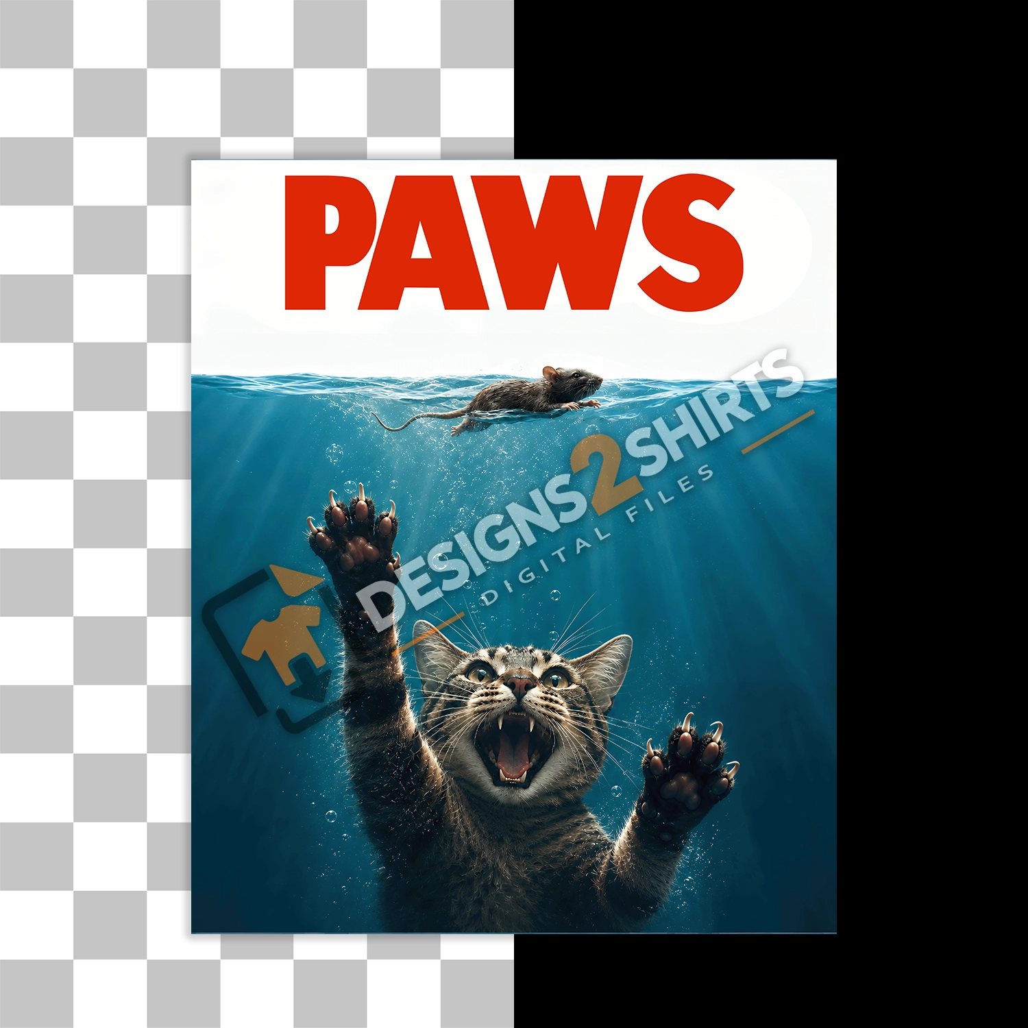 Playful animal themed artwork with transparent background