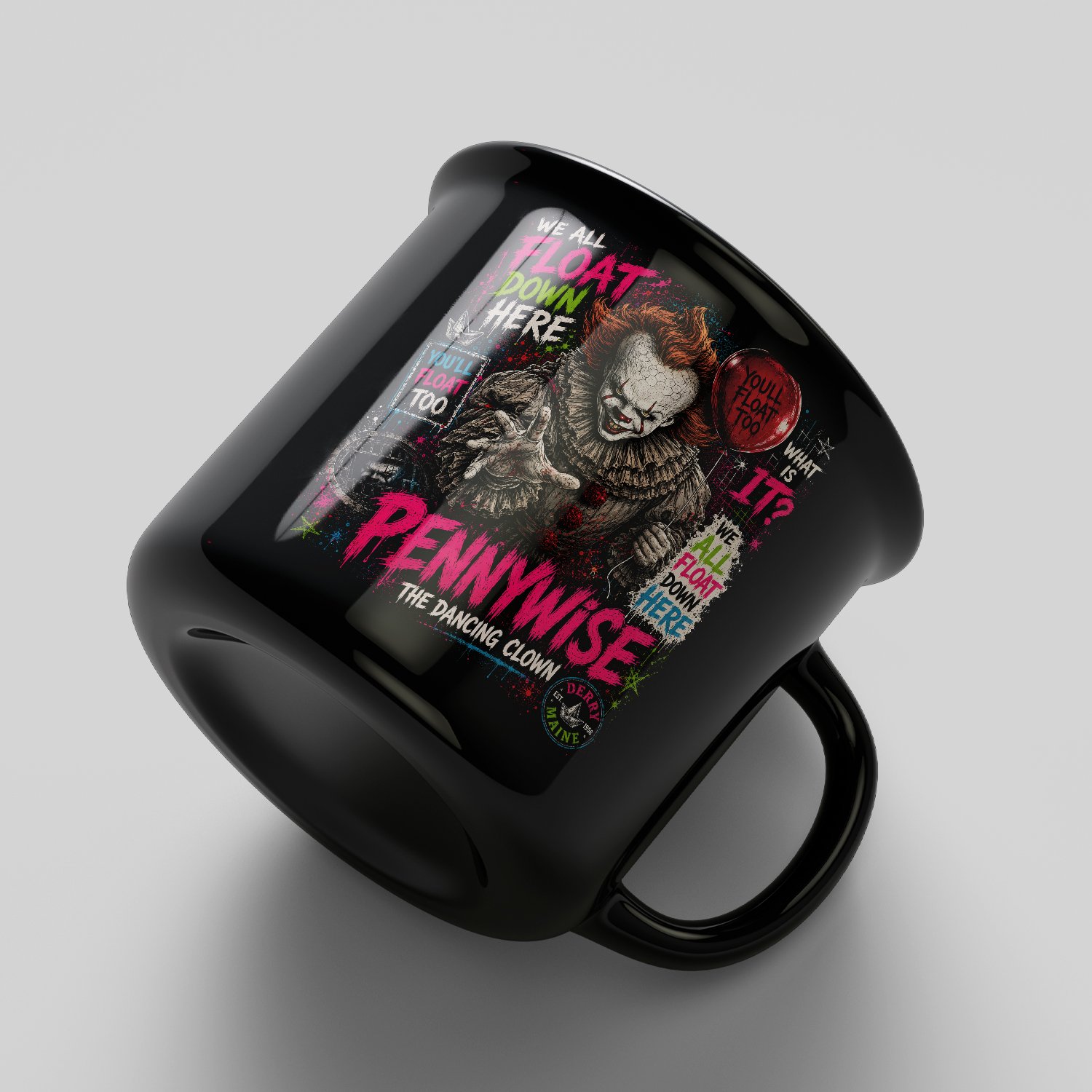 High-resolution horror-themed PNG artwork for Halloween apparel and DIY crafts