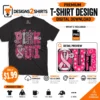 Pink Out Football PNG for breast cancer awareness game day