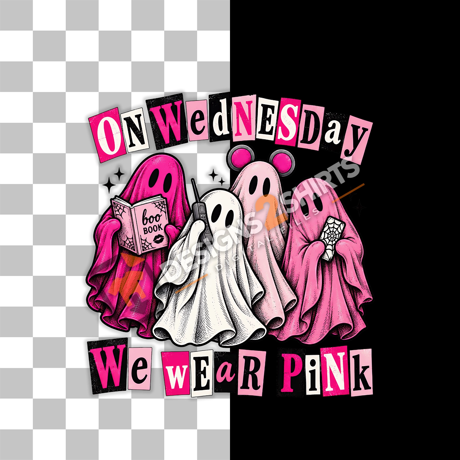 Ghost artwork presented with a transparent background